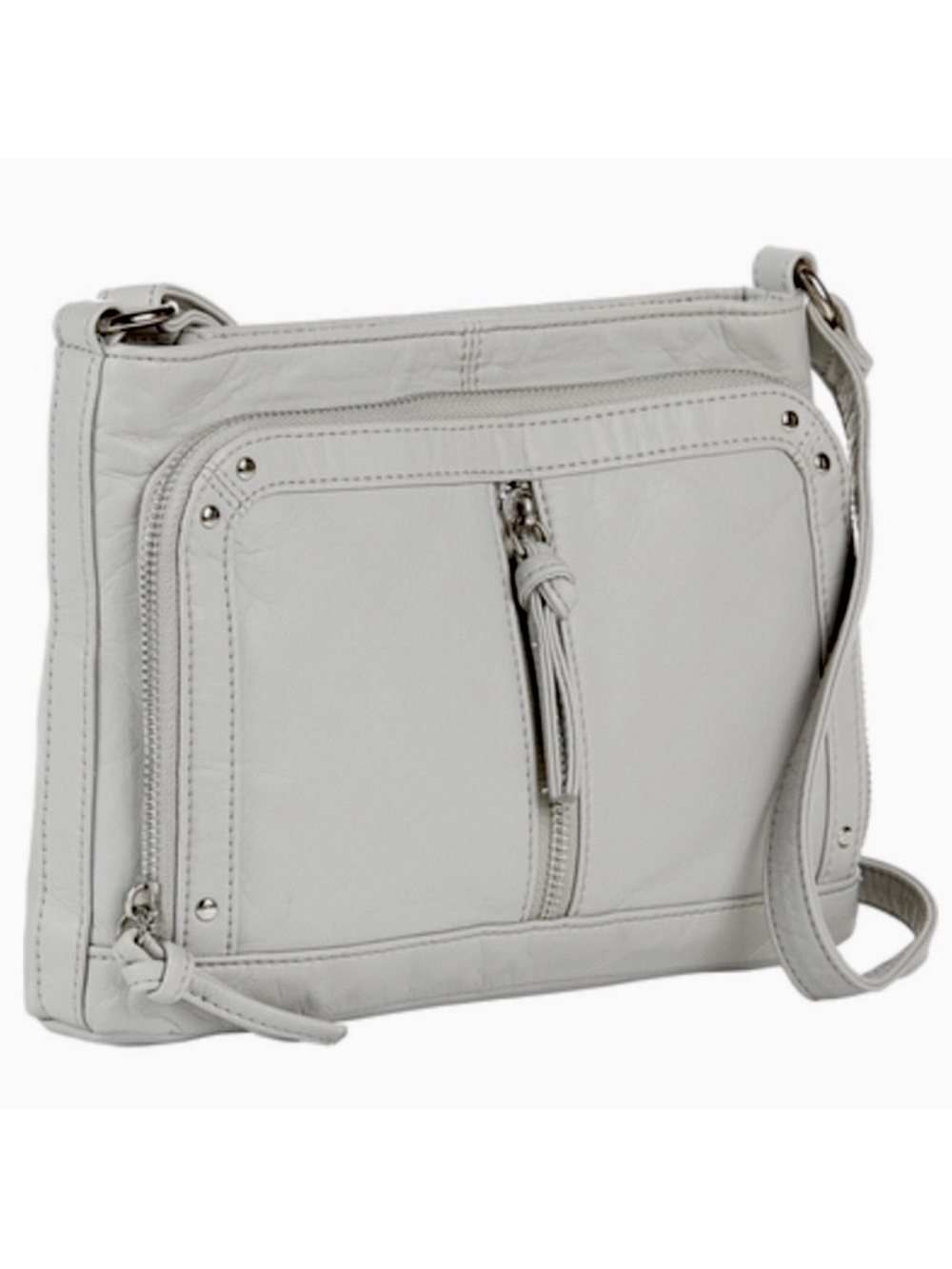 NEW Bueno of California Grainy Washed Leather Crossbody Bag